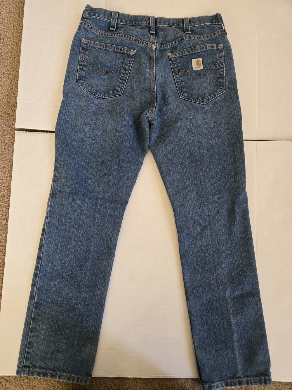 Carhartt Men's Denim Straight Leg Jeans in Blue - Picture 1 of 10